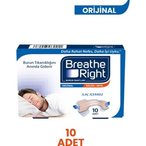 BREATHE RIGHT BURUN BANDI ORİJİNAL 10 LU