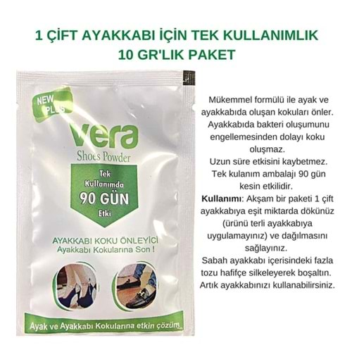 VERA AYAK KOKUSU ÖNLEYİCİ TOZ 10 GR.