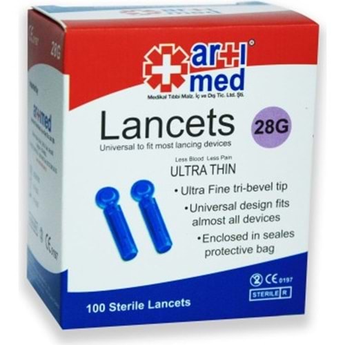 ARTIMED LANCET 28 G 100 ADET