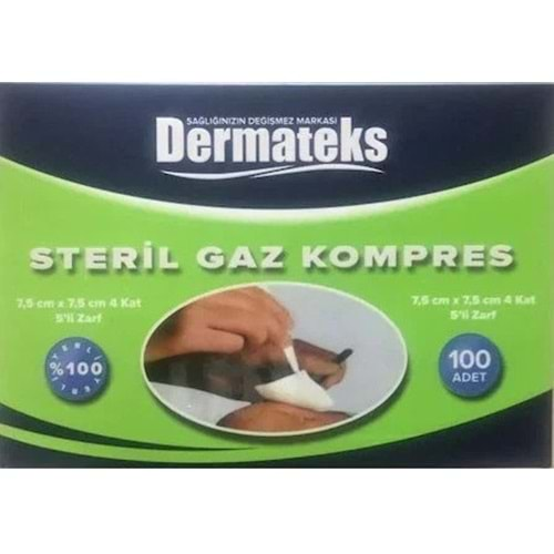 DERMATEKS STERİL GAZ KOMPRES 100 LÜ