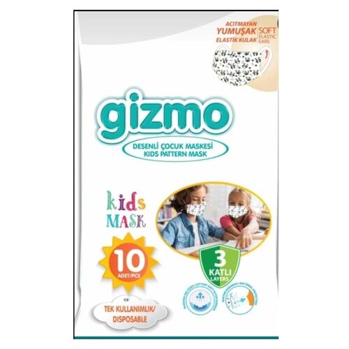 GİZMO ÇOCUK MASKESİ 10 LU