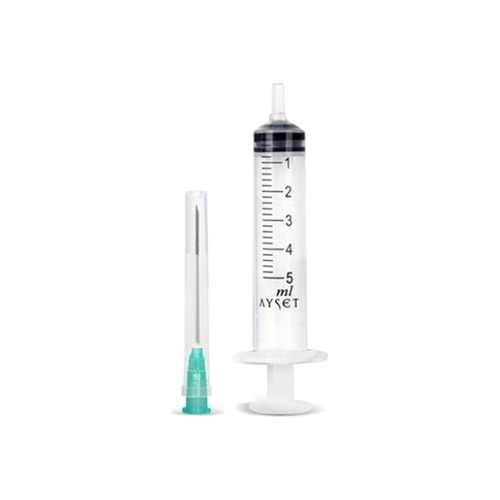 AYSET YEŞİL STERİL ENJEKTÖR 5 ML