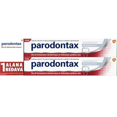 PARODONTAX DİŞ MACUNU BEYAZLATICI 75 ML 2 Lİ