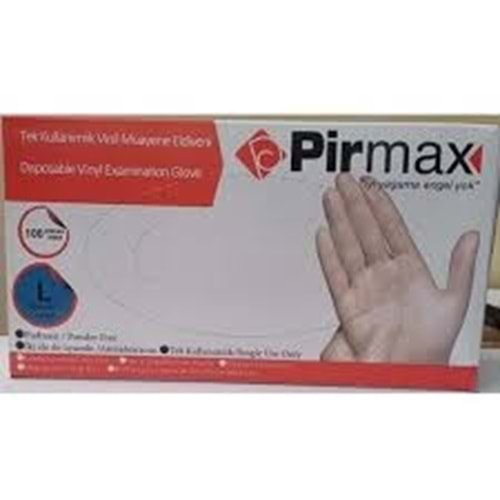PİRMAX PUDRASIZ VİNİL ELDİVEN SMALL 100 LÜ
