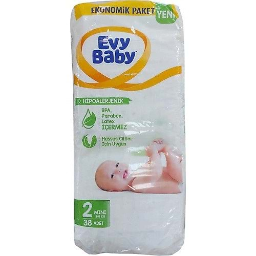 ÇOCUK BEZİ EVY BABY NO:2 38 Lİ