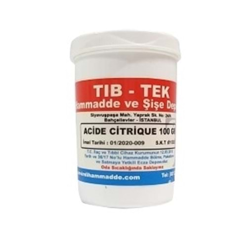 TIB-TEK SİTRİK ASİT 100 GR.