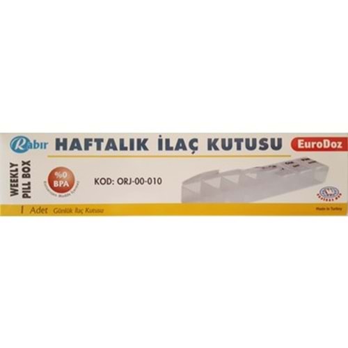 RABIR HAFTALIK İLAÇ SAKLAMA KUTUSU