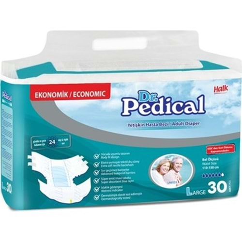 DR. PEDİCAL HASTA BEZİ BELBANTLI 30 LU L