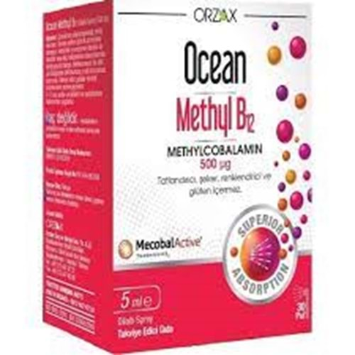 OCEAN METHYL B12 500 MCG DİLALTI SPREY 5 ML