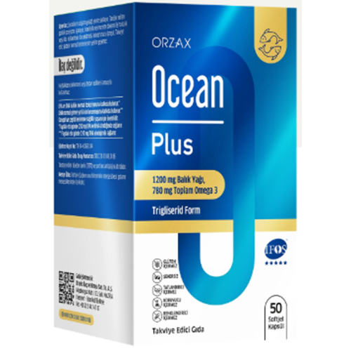 OCEAN PLUS BALIK YAĞI 1200 MG + OMEGA 3 780 MG 50 KAPSÜL