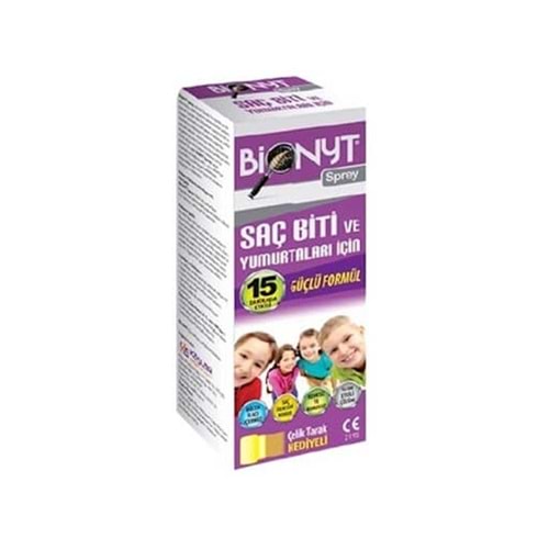 BİONYT BİT SPREYİ ÇELİK TARAK HEDİYELİ 100 ML