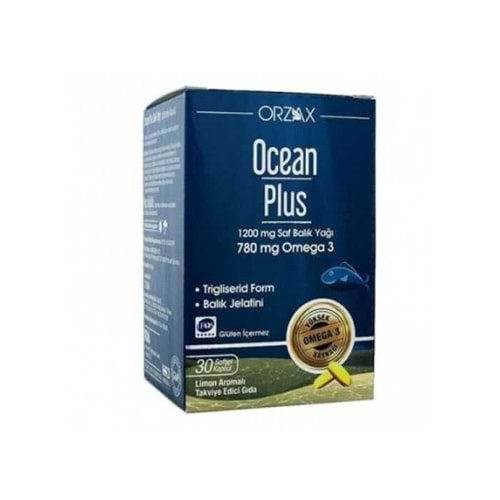 OCEAN PLUS BALIK YAĞI 1200 MG + OMEGA 3 780 MG 30 KAPSÜL