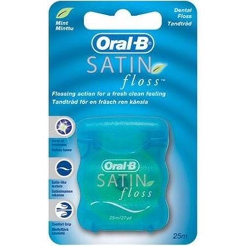 ORAL-B DİŞ İPİ SATIN FLOSS 25 MT.