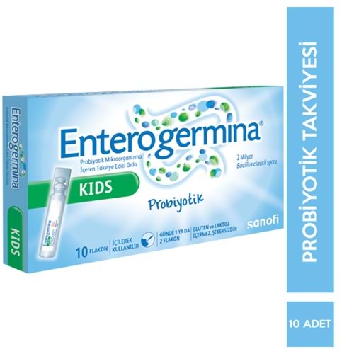 ENTEROGERMİNA KIDS PROBİYOTİK 10 FLAKON X 5 ML