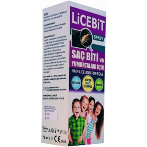 LİCEBİT BİT SPREYİ PLASTİK TARAKLI 100 ML