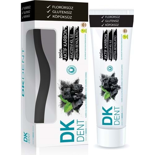 DERMOKİL DK DİŞ MACUNU AKTİF KARBON 75 ML + DİŞ FIRÇASI