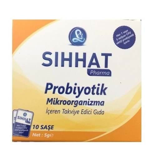 SIHHAT PHARMA PROBİYOTİK MİKROORGANİZMA 10 SAŞE