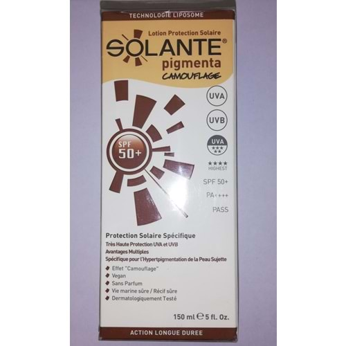 SOLANTE PİGMENTA CAMOUFLAGE SPF 50+ 150 ML