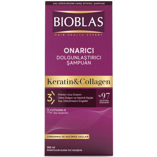 BİOBLAS KERATİN&COLLAGEN ŞAMPUAN 360 ML