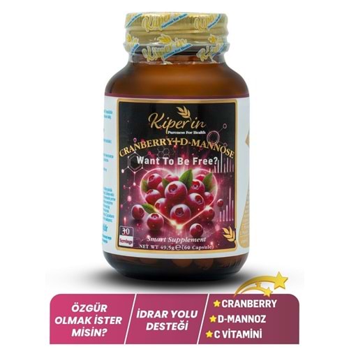 KİPERİN CRANBERRY+D-MANNOSE 60 KAPSÜL