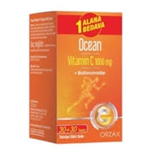 OCEAN VİTAMİN C 1000 MG 30+30 TABLET