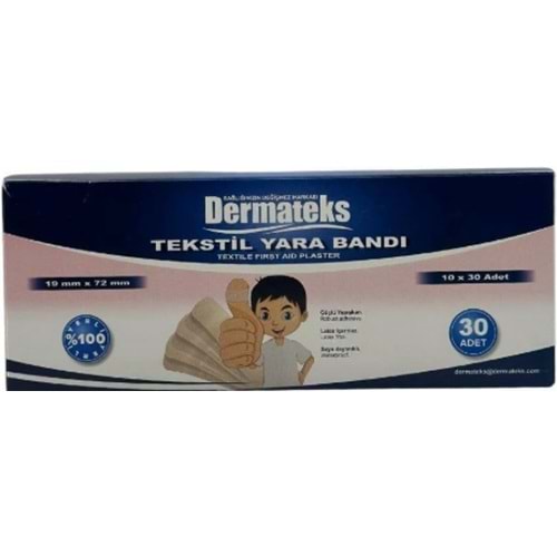 DERMATEKS TEKSTİL YARA BANDI 10 LU 30 PAKET