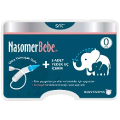 NASOMER BEBE NAZAL ASPIRATOR 5 YEDEK UC