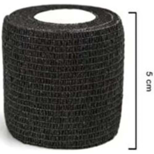 SOLES KENDİNDEN YAPIŞKANLI COBAN BANDAJI 5 CM (SİYAH)