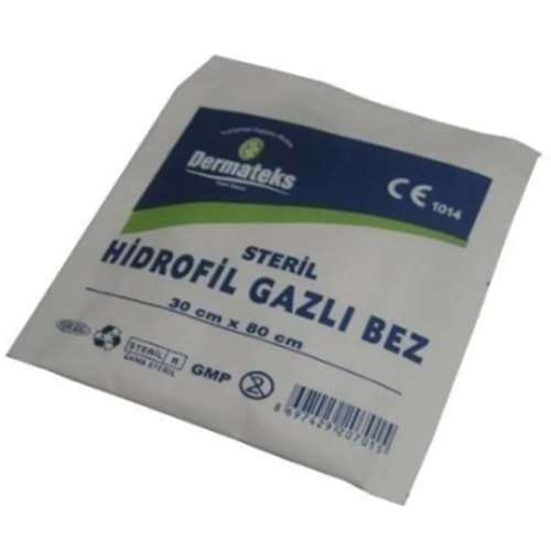 DERMATEKS STERİL GAZLI BEZ 30X80 CM (2 PARÇA)