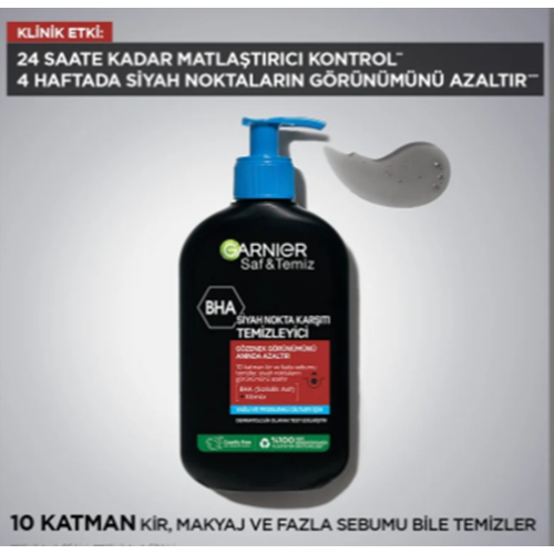 GARNIER SİYAH NOKTA KARŞITI TEMİZLEME JELİ 250 ML