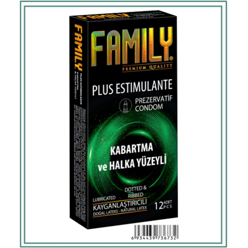 FAMILY PREZERVATİF KABARTMA&HALKA YÜZEYLİ