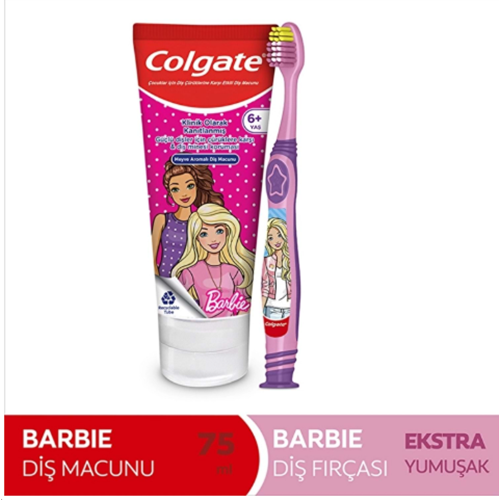 COLGATE ÇOCUK BARBİE DİŞ FIRÇASI+DİŞ MACUNU 75 ML
