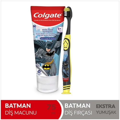 COLGATE ÇOCUK BATMAN DİŞ FIRÇASI+DİŞ MACUNU 75 ML