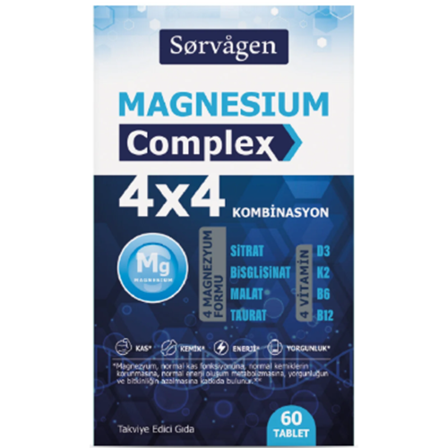 SORVAGEN 4x4 MAGNEZYUM COMPLEX 60 TABLET