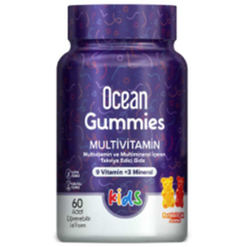 OCEAN GUMMİES MULTİVİTAMİN 60 ÇİĞNENEBİLİR JEL FORMU