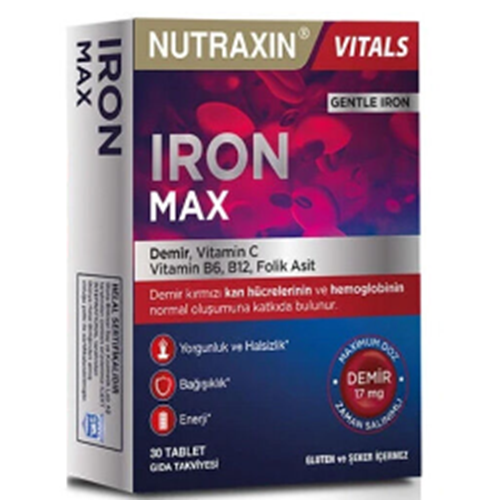 NUTRAXİN IRONMAX 30 TABLET