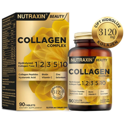 NUTRAXIN COLLAGEN COMPLEX TİP 1-2-3-5-10 KOLAJEN 3120 MG 90 TABLET