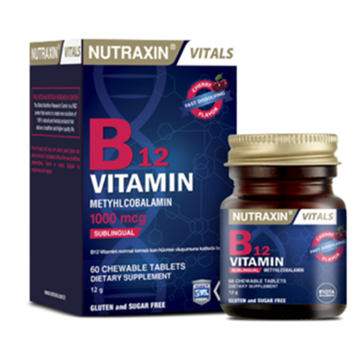 NUTRAXIN VİTAMİN B12 DİL ALTI 60 TABLET