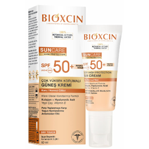 BIOXCIN GÜNEŞ KREMİ SPF 50+ KURU CİLTLER 50 ML(FONDATENLİ)