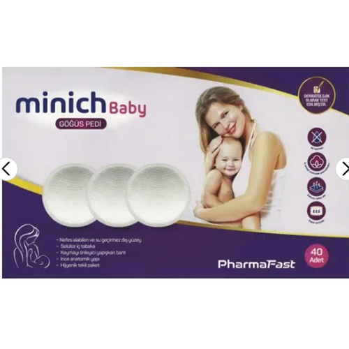GÖĞÜS PEDİ MİNİCH BABY 40 LI