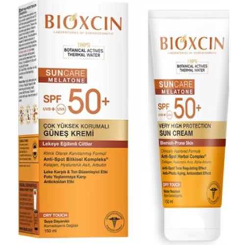 BİOXCIN GÜNEŞ KREMİ SUN CARE SPF50+ MELATONE 150 ML ( LEKEYE EĞİMLİ CİLTLER İÇİN )