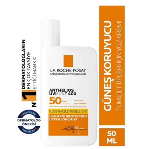 LA ROCHE POSAY ANTHELIOS UVMUNE 400 SPF 50+SHAKA FLUIDE GÜNEŞ KREMİ ( KARMA CİLT )