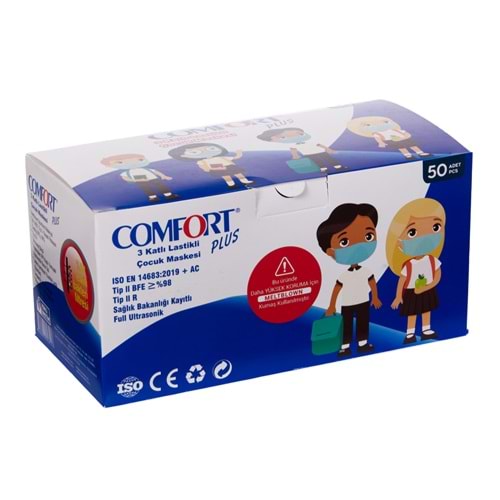 COMFORT PLUS ÇOCUK 50 Lİ MASKE