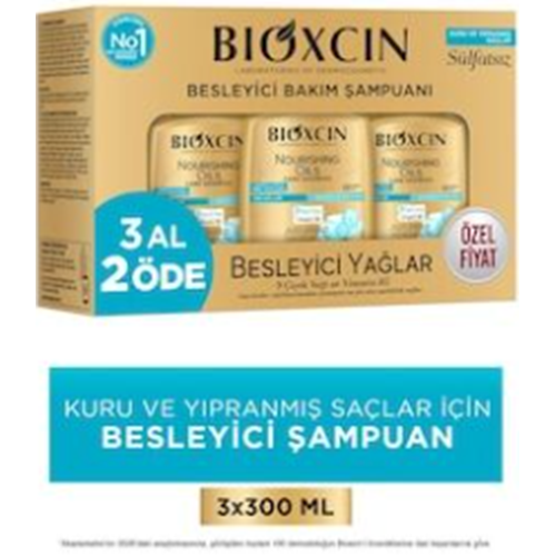 BIOXCIN BESLEYİCİ BAKIM ŞAMPUANI 3 AL 2 ÖDE