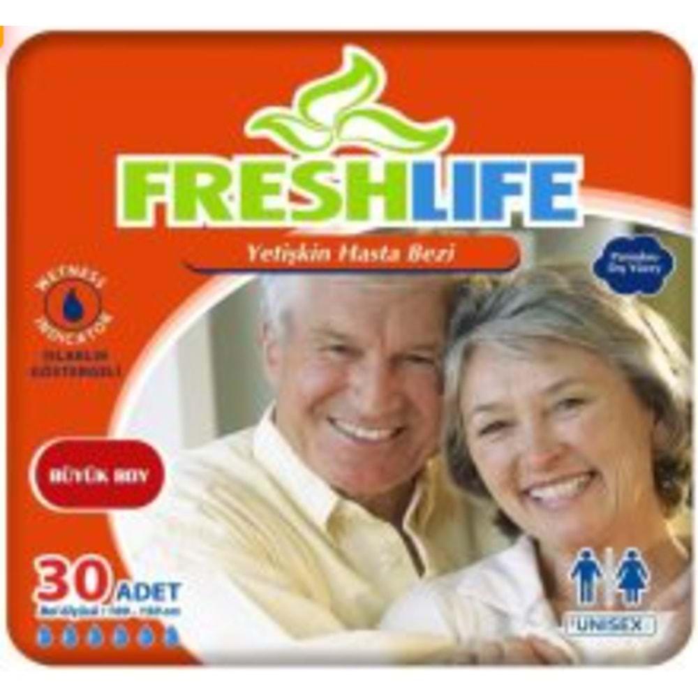 FRESHLİFE HASTA BEZİ BEL BANTLI 30 LU (LARGE)
