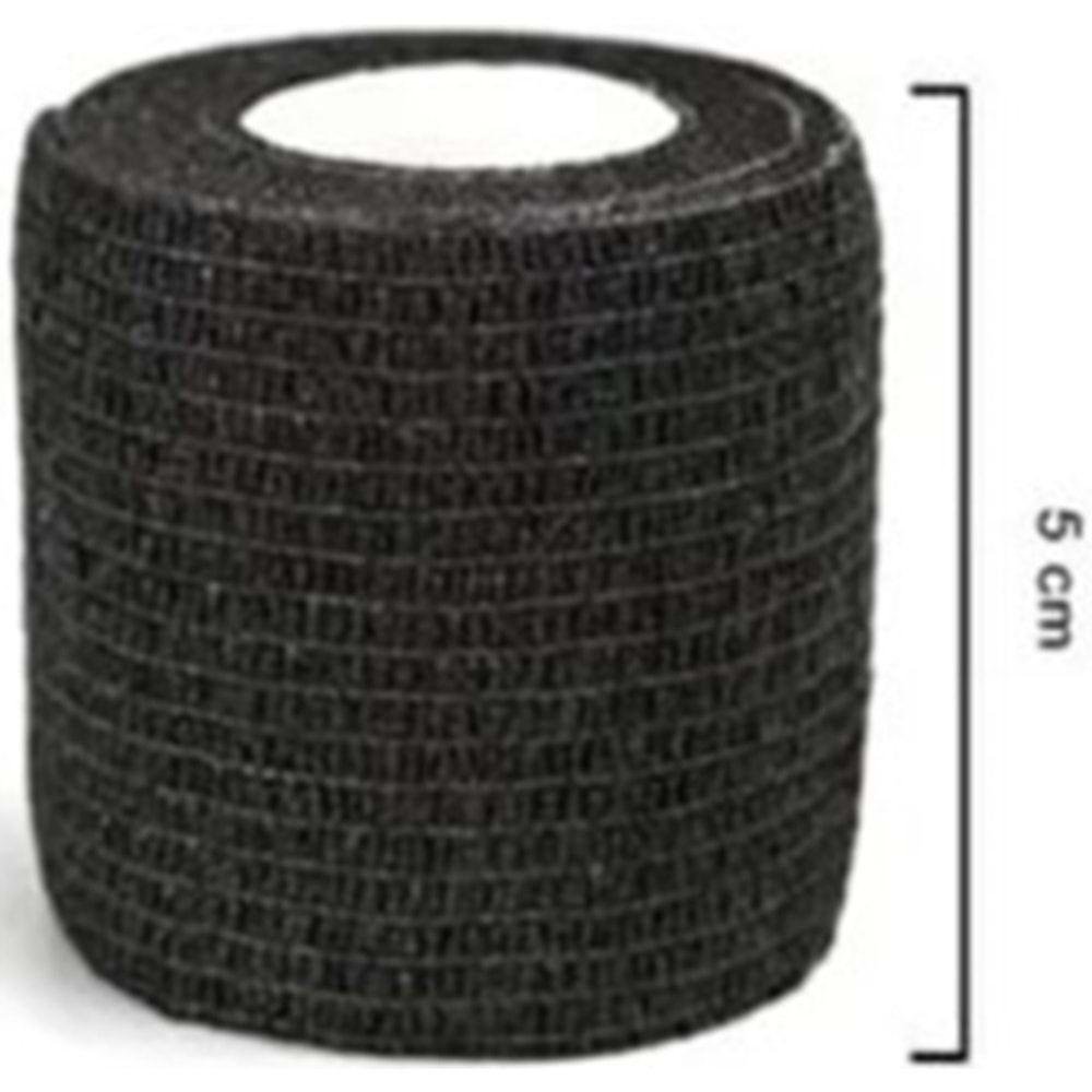 SOLES KENDİNDEN YAPIŞKANLI COBAN BANDAJI 5 CM (SİYAH)