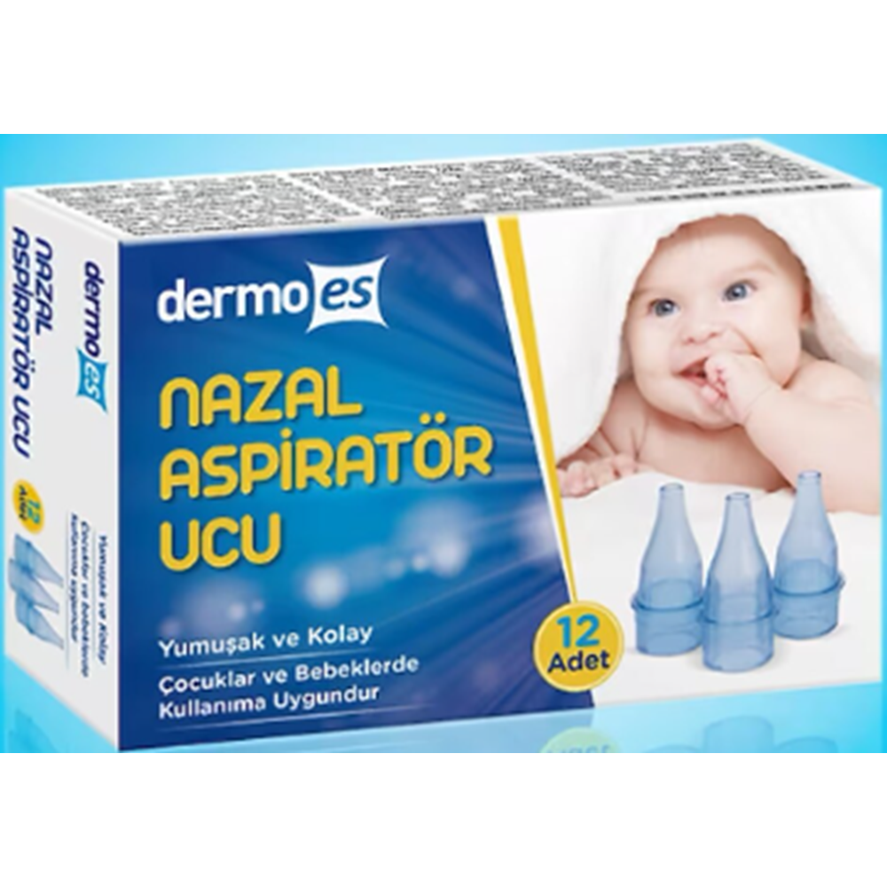 DERMO ES NAZAL ASPİRATÖR YEDEK UCU 12 ADET