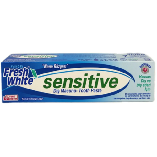 FRESH WHİTE SENSITIVE HASSAS DİŞLER DİŞ MACUNU NANELİ