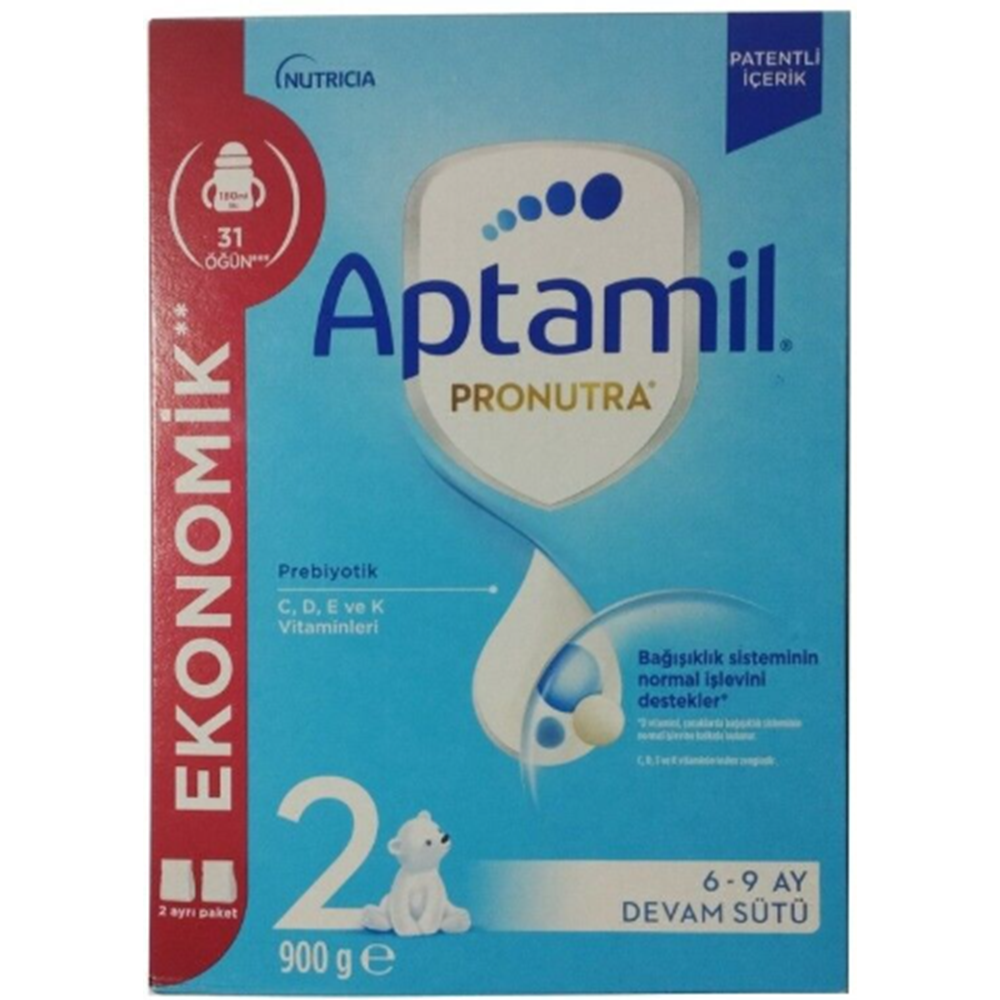 APTAMİL PRONUTRA MAMA BEBEK SÜTÜ 6-12 AY 900 GR. NO : 2