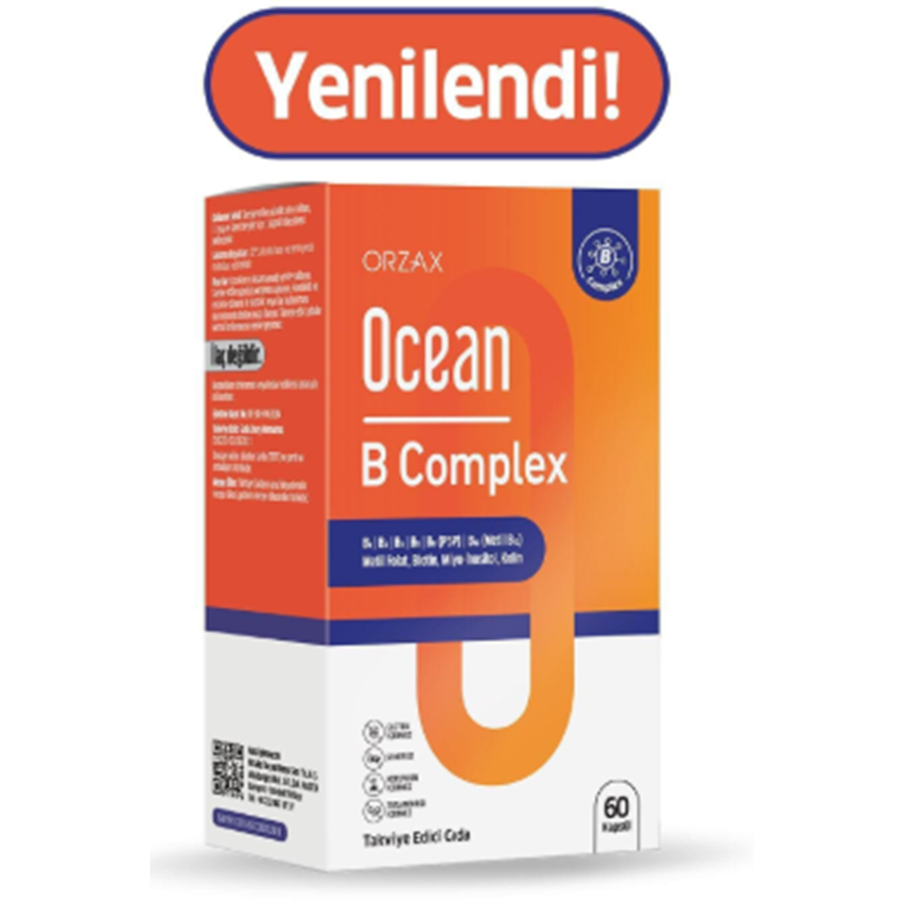 OCEAN VİTAMİN B COMPLEX 60 KAPSÜL